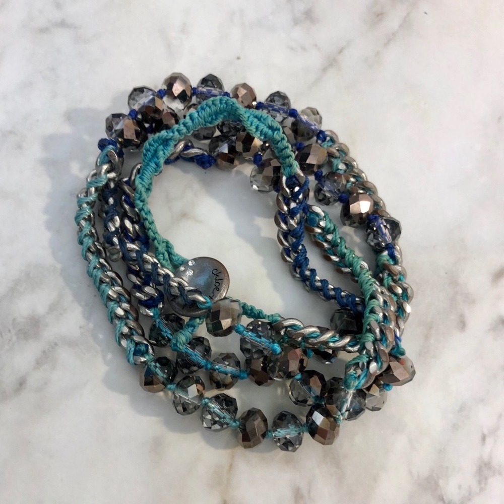 Bead + Chain Multi Wrap Bracelet